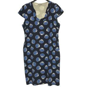 Sunsets & Sweet Tea Sea Shells Cap Sleeve Dress Sz 2X Vacation Resort Stretch